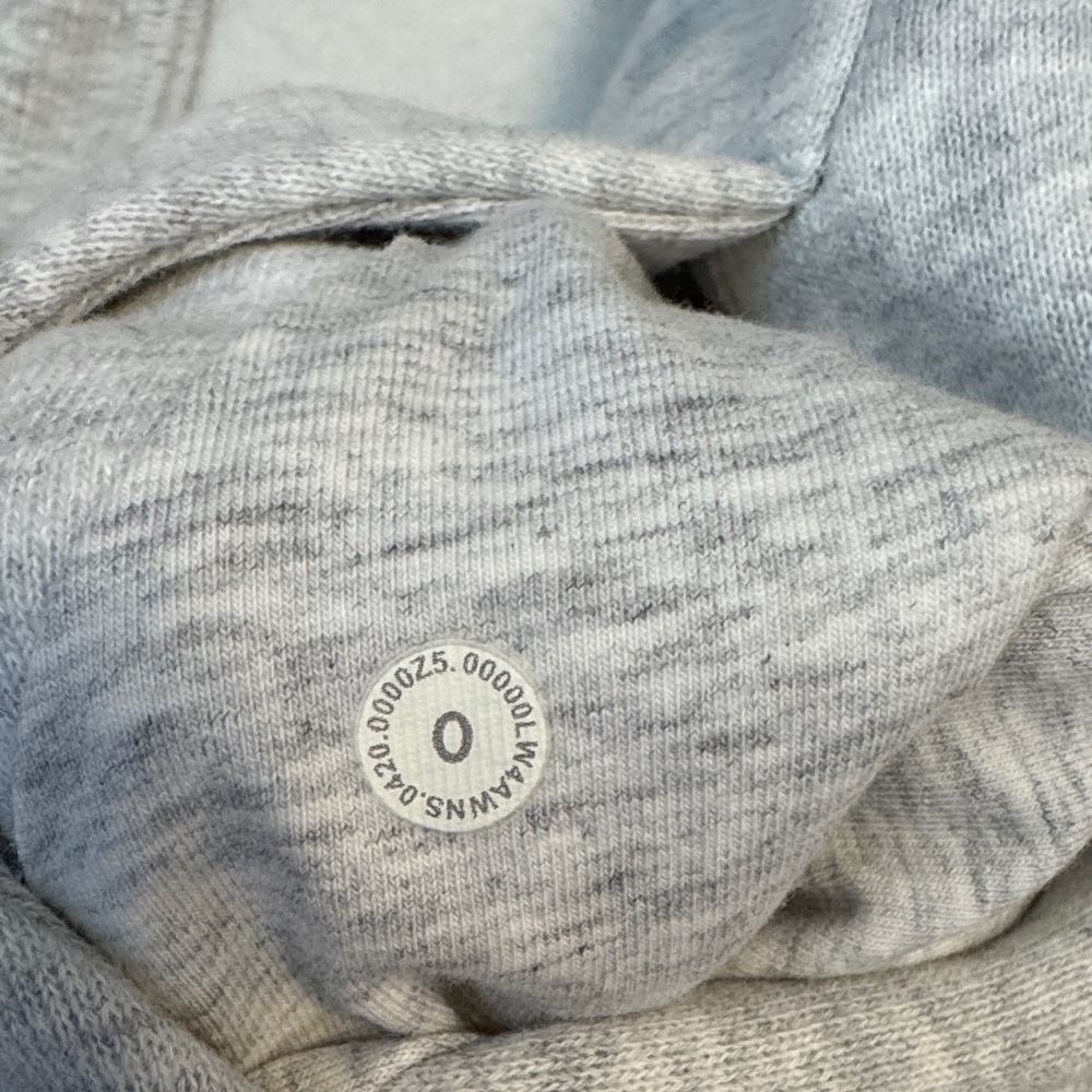 lululemon Scuba Full Zip Hoodie Light Grey - Picture 6 of 7